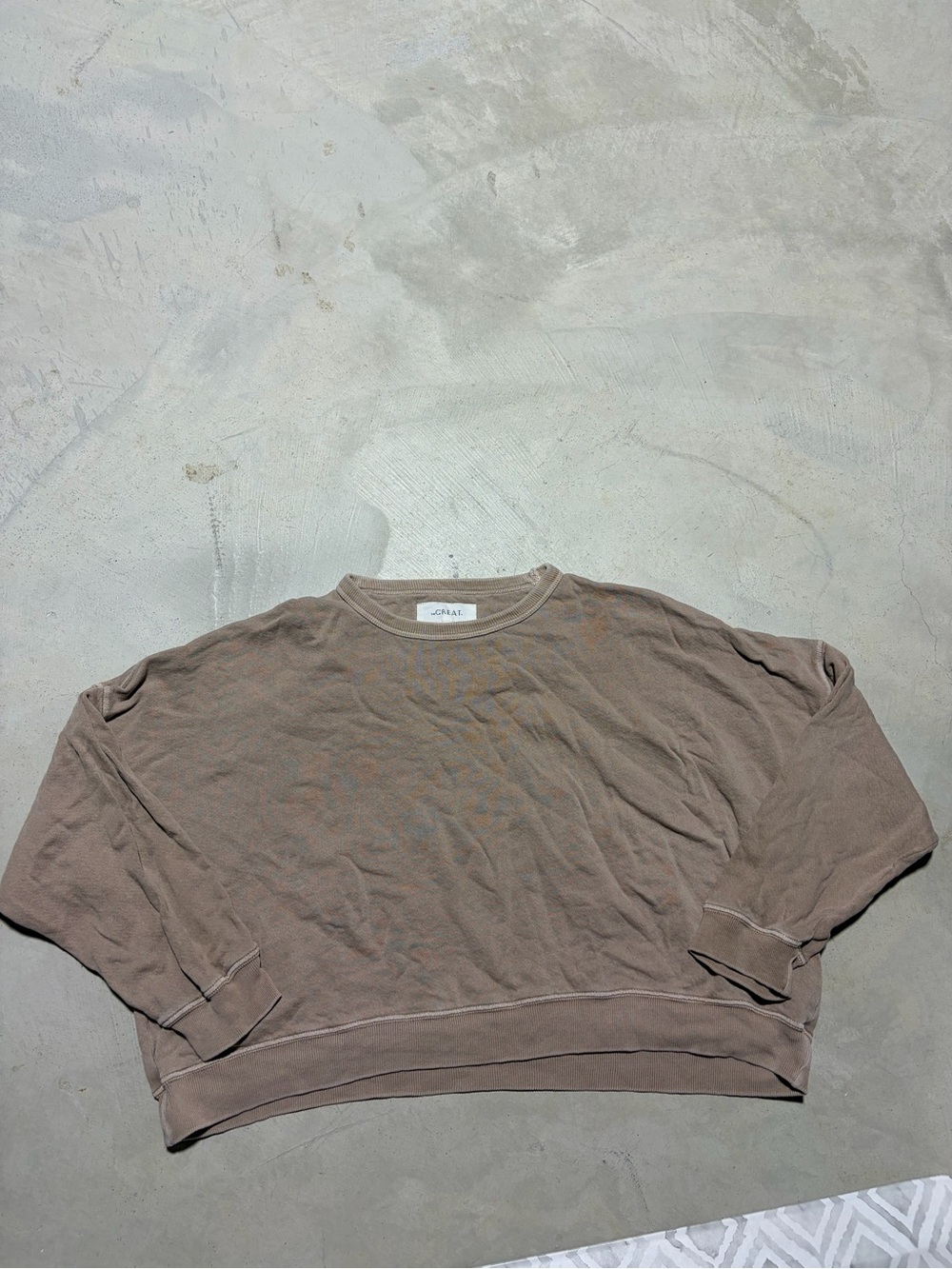 The great khaki sweatshirt 2 cotton USA